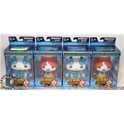 4 YO-KAI WATCH DOLLS, 2 KOMASAM & 2 JIBANYAM
