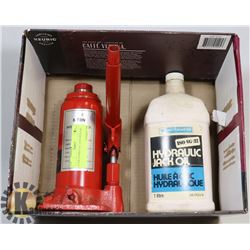 6 TON HYDRAULIC JACK WITH OIL.