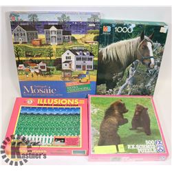 BUNDLE OF 4 NEW SEALED PUZZLES