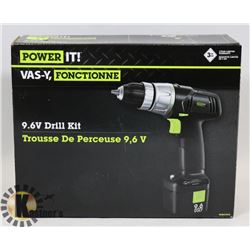 NEW 9.6VOLT POWER IT DRILL KIT