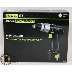 NEW 9.6VOLT POWER IT DRILL KIT