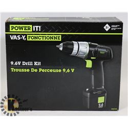 NEW 9.6VOLT POWER IT DRILL KIT