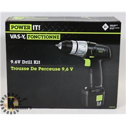 NEW 9.6VOLT POWER IT DRILL KIT