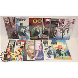 BOX OF JAMES BOND COMICS
