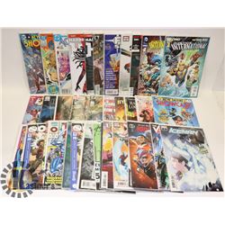 LOT OF 40 NUMBER ONE ISSUES OF COMICS.