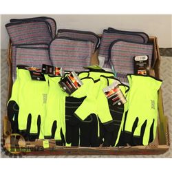 LARGE FLAT OF WORK GLOVES