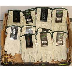 LARGE FLAT OF LEATHER LINED DRIVER GLOVES MAINLY