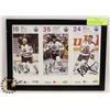Image 1 : COLLECTION OF 3 SIGNED & FRAMED  EDMONTON OILERS