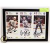 Image 1 : COLLECTION OF 3 SIGNED & FRAMED  EDMONTON OILERS