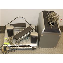 SONY SURROUND SOUND SYSTEM WITH SUBWOOFER & 4