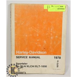 VINTAGE 1970-78 HARLEY-DAVIDSON SERVICE MANUAL