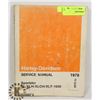 Image 1 : VINTAGE 1970-78 HARLEY-DAVIDSON SERVICE MANUAL