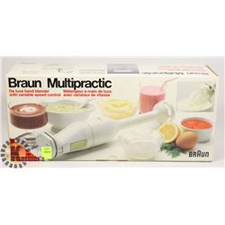 BRAUN MULTIPRACTIC HAND BLENDER.