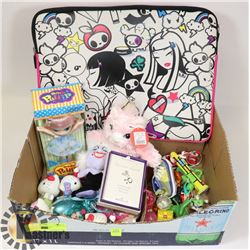 FLAT OF ASSORTED TOYS, JEWELLERY AND MORE