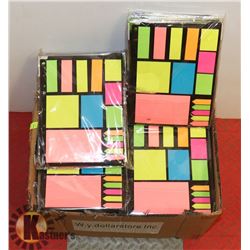 LOT OF STICKIES/BOOK SEPARATORS.