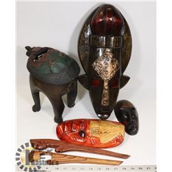 INDIGENOUS WOODEN TRIBAL MASK ART