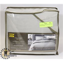 FIELDCREST LUXURY KING SIZE 3PC DUVET COVER.