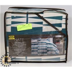 NATE BERKUS 3PC DUVET COVER KING SIZE