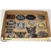 Image 1 : FLAT OF 14 BELT BUCKLES.