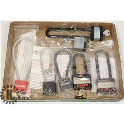 KEYED CABLE LOCKS AND PADLOCKS.