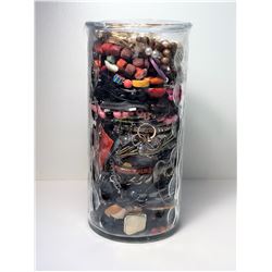 19)  BUBBLE STYLE VASE FILLED WITH