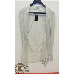 LADIES SILVER ONE SIZE SWEATER