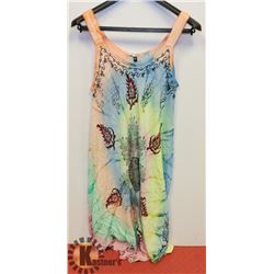 LADIES TIE DYED MULTI COLOR DRESS XL