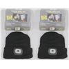 Image 1 : TWO NEW! ULTRA BRIGHT LED HEADLIGHT TOQUE (BLACK)