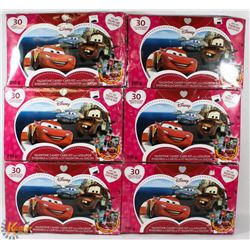 6 NEW VALENTINE CANDY CARD KITS W/ LOLLIPOP!