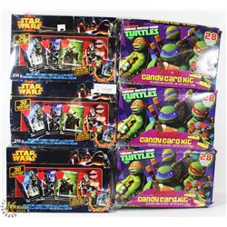 3/3 STAR WARS AND NINJA TURTLES VALENTINES KITS!