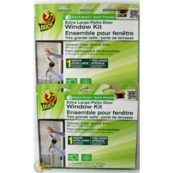 2 NEW EXTRA LARGE/PATIO DOOR WINDOW KITS