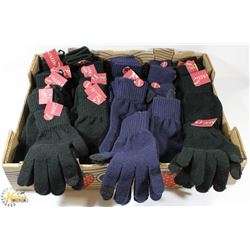 NEW NAVY BLUE WINTER GLOVES WITH TOUCH-SCREEN COMPATIBILITY AND ONE SIZE FITS ALL.