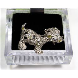 VINTAGE DALMATION DOG BROACH / PIN