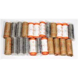 BOX OF ASSORTED CANADIAN COMMEMORATIVE ROLLS