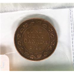 1916 CANADIAN LARGE PENNY.