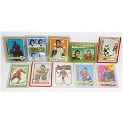 10 ASSORTED 1960S AND 1970S HOCKEY STAR CARDS.