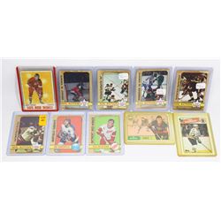 10 ASSORTED 1960S AND 1970S HOCKEY CARDS.