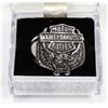 Image 1 : HARLEY DAVIDSON LOGO & EAGLE SZ 14 RING SILVER