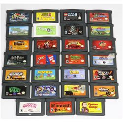 LOT OF 27 ASSORTED GAME BOY ADVANCED GAMES INCL: