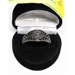 HARLEY DAVIDSON SILVER TONED RING SZ  12