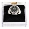 Image 1 : MASONIC SILVER TONED SZ 11.5 RING