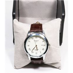 NEW REPLICA TISSOT MENS WATCH LEATHER STRAP