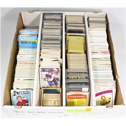 APPROX 700- 1960S AND UP ASSORTED SPORTS CARDS,
