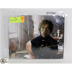 AUTOGRAPHED PETER DINKLAGE GAME OF THRONES