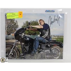 AUTOGRAPHED CHARLIE HUNAM SONS OF ANARCHY