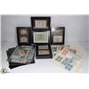 Image 1 : FLAT OF ASSORTED WORLD CURRENCY, SOME FRAMED