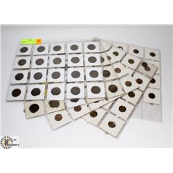 6 SHEETS OF ASSORTED CANADIAN PENNIES