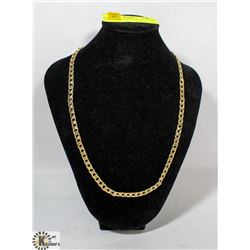 GOLD PLATED MENS ORNATE CURB CHAIN