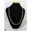 Image 1 : GOLD PLATED MENS ORNATE CURB CHAIN