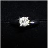 Image 5 : 41) 14K WHITE GOLD DIAMOND RING,